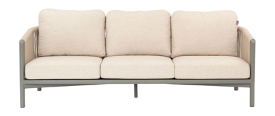 Loungebank Applebee Bora Bora Sofa 204 Aluminium Rope Weaving Taupe Oak