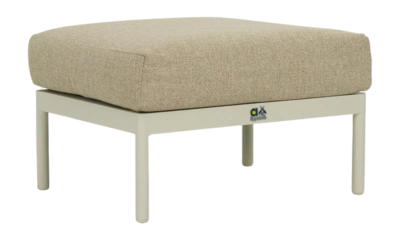 Voetenbank Applebee Condor Ottoman 68 Aluminium Oyster Cotton Flower