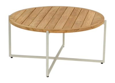 Loungetafel Applebee Condor Coffee Table 94 x 44 Aluminium Teak Oyster Natural