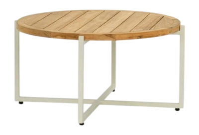 Loungetafel Applebee Condor Coffee Table 74 x 38 Aluminium Teak Oyster Natural