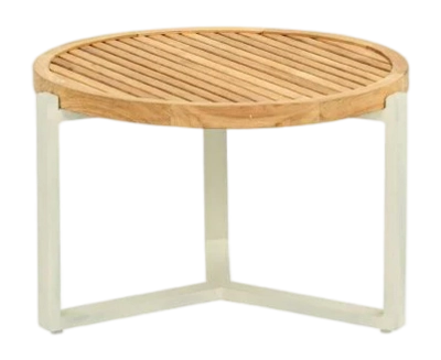 Bijzettafel Applebee Monaco Coffee Table 60 x 40 Aluminium Teak Oyster Natural