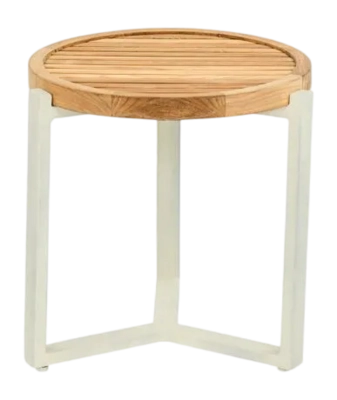 Bijzettafel Applebee Monaco Coffee Table 45 x 47 Aluminium Teak Oyster Natural