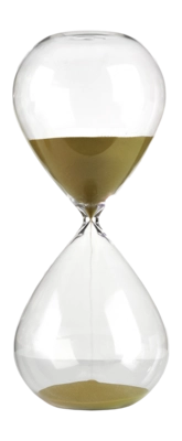 Ornament POLSPOTTEN Sandglass Ball Gold L