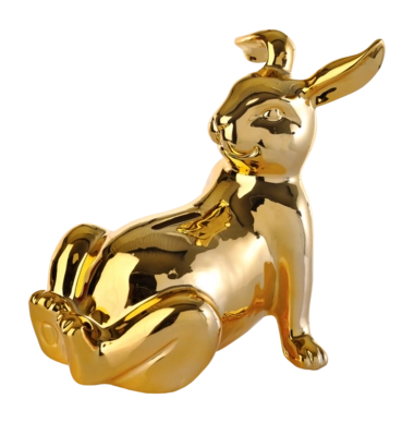 Spardose POLSPOTTEN Moneybox Bunny Belly Gold