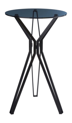 Bartafel POLSPOTTEN Bar Black & Glass