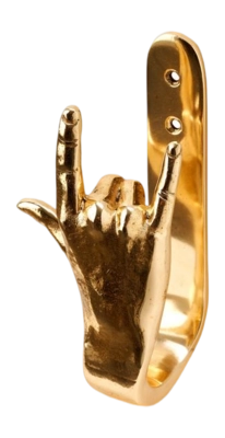 Handtuchhaken POLSPOTTEN Haken I-Love-You Gold