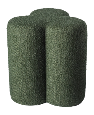 Stool POLSPOTTEN Clover Boucle Green