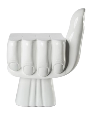 Stoel POLSPOTTEN Chair Fist White