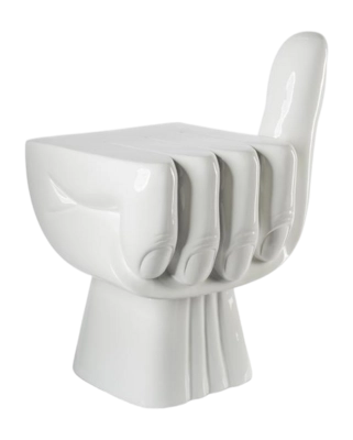 Chair-Fist-white_02_view-_no-bg