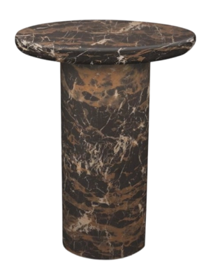 Table de Bout POLSPOTTEN Mob Marble Dark Brown