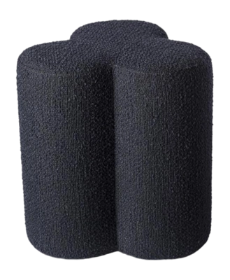 Tabouret POLSPOTTEN Clover Boucle Dark Blue