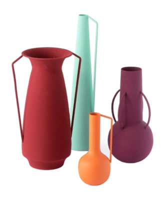 Vaas POLSPOTTEN Roman Multi  (Set van 4)