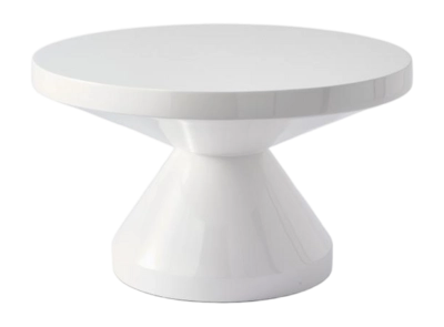 Koffietafel POLSPOTTEN Zig Zag White