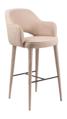 Barkruk POLSPOTTEN Arms Cosy Fabric Beige