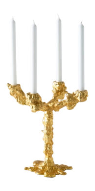 Kandelaar POLSPOTTEN Drip 4-Arms Gold