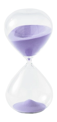 Zandloper POLSPOTTEN Ball Lilac M