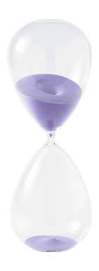 Zandloper POLSPOTTEN Ball Lilac XL