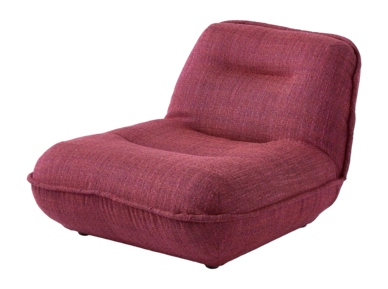 Lounge Chair POLSPOTTEN Puff Burgundy Red