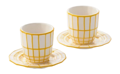 Espresso Mug POLSPOTTEN Espresso Digi Yellow (Set of 2)