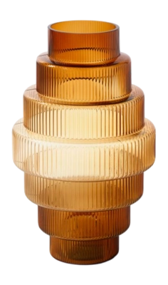 Vase POLSPOTTEN Steps Ochre XXL