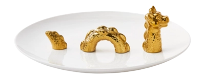 Plate POLSPOTTEN Dragon Gold 25