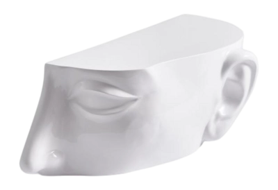 Bijzettafel POLSPOTTEN Head Right Top White