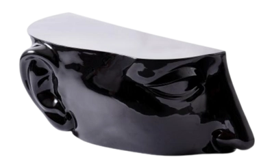 Bijzettafel POLSPOTTEN Head Left Top Black