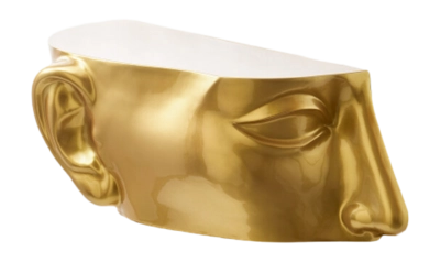 Bijzettafel POLSPOTTEN Head Left Top Gold