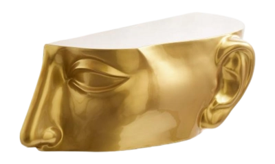 Beistelltisch POLSPOTTEN Head Right Top Gold