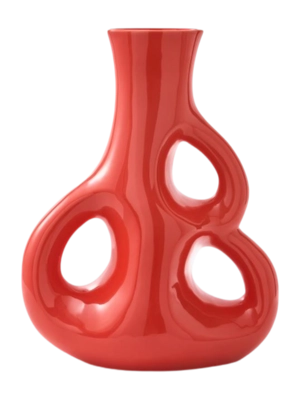 Vase POLSPOTTEN Three Ears Coral M