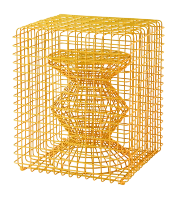 Kruk POLSPOTTEN Zig Zag Wire Yellow