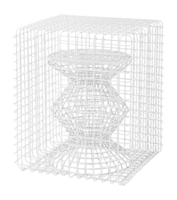 Kruk POLSPOTTEN Zig Zag Wire White