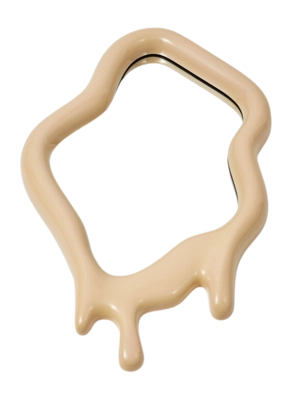 Miroir POLSPOTTEN Melting Oval Beige M