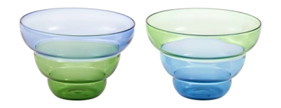 Snack Bowl / Dish POLSPOTTEN Mizu Kiri Dark Blue (Set of 2)