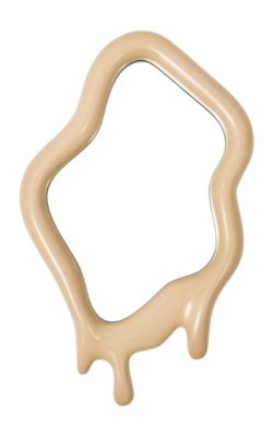 Spiegel POLSPOTTEN Melting Oval Beige XL