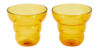 Tumbler POLSPOTTEN Mizu Kiri Yellow (Set of 2)