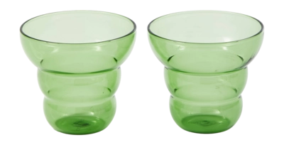 Gobelet POLSPOTTEN Mizu Kiri Dark Green (Lot de 2)