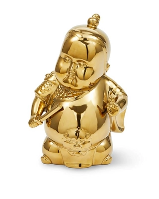 Spaarpot POLSPOTTEN Moneybox Funny Warrior Gold