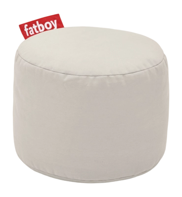 Poef Fatboy Point Stonewashed Silver Grey Ø50 x 35