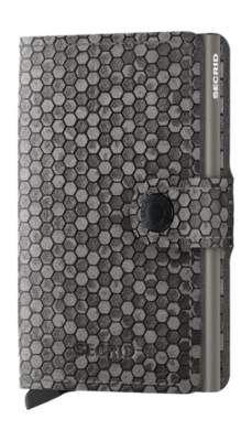 Portemonnee Secrid Miniwallet Hexagon Grey