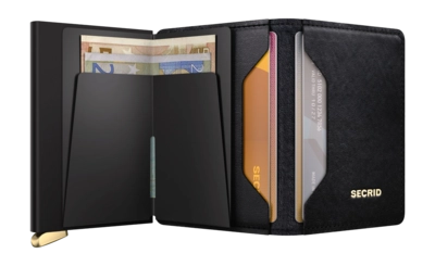 5---ORIGINAL_JPG-Emboss Diamond - Slimwallet - Black - Black - Open