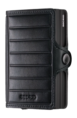 Portmonnaie Secrid Twinwallet Emboss Lines Black