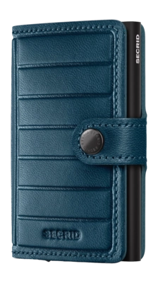 Portemonnee Secrid Miniwallet Emboss Lines Teal