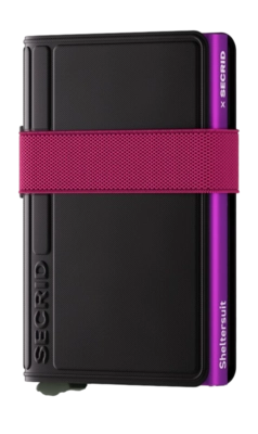 Portemonnee Secrid Bandwallet TPU Sheltersuit Black-Fuchsia