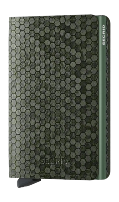 Portemonnee Secrid Slimwallet Hexagon Green