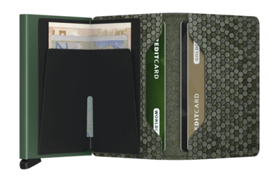 4---ORIGINAL_JPG-Hexagon - Slimwallet - Green - Green - Open