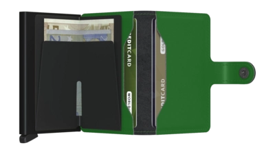 5---ORIGINAL_JPG-Matte - Miniwallet - Bright Green - Black - Open