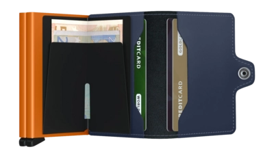 3---ORIGINAL_JPG-Matte - Twinwallet - Night Blue - Orange - Open