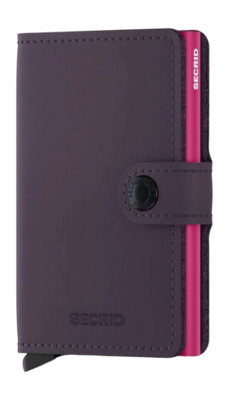 Portemonnee Secrid Miniwallet Matte Dark Purple & Fuchsia