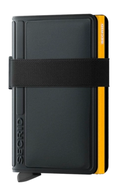 Porte-Monnaie Secrid Bandwallet TPU Noir-Ocre